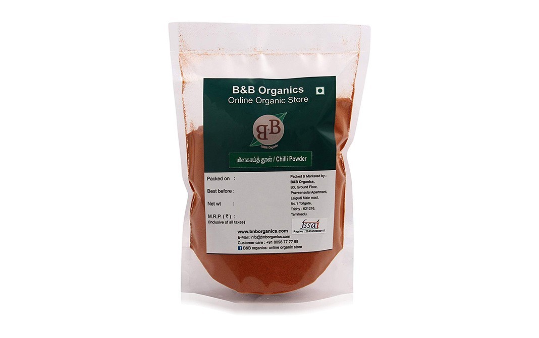 B&B Organics Chilli Powder    Pack  2 kilogram